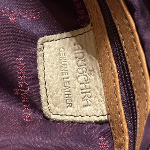 Anuschka Summer Wings Large Triple Compartment Hobo genuine leather - Picture 9 of 9